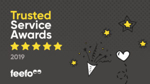 Feefo Gold Service award