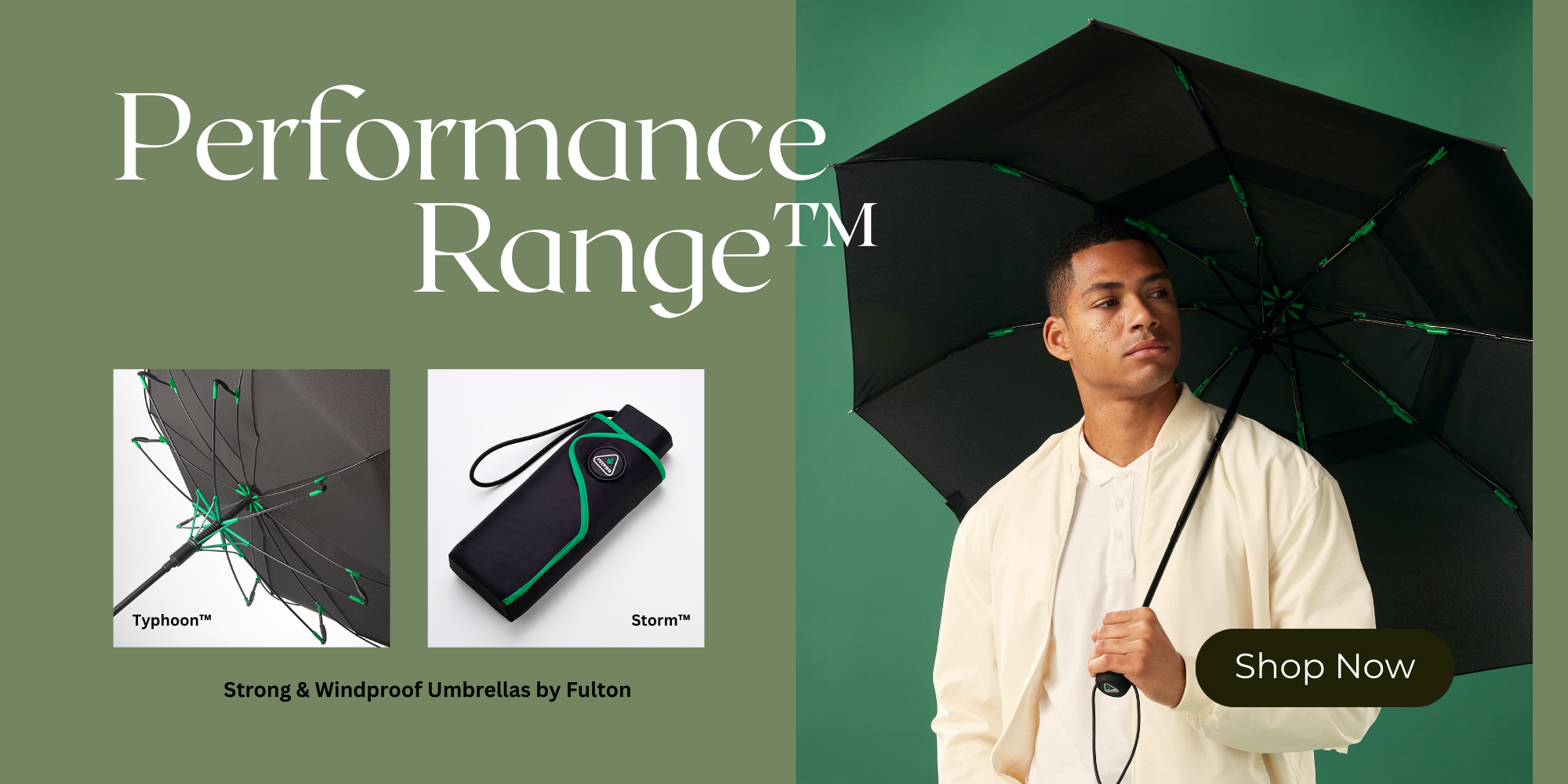 Strong & Windproof Umbrellas by Fulton