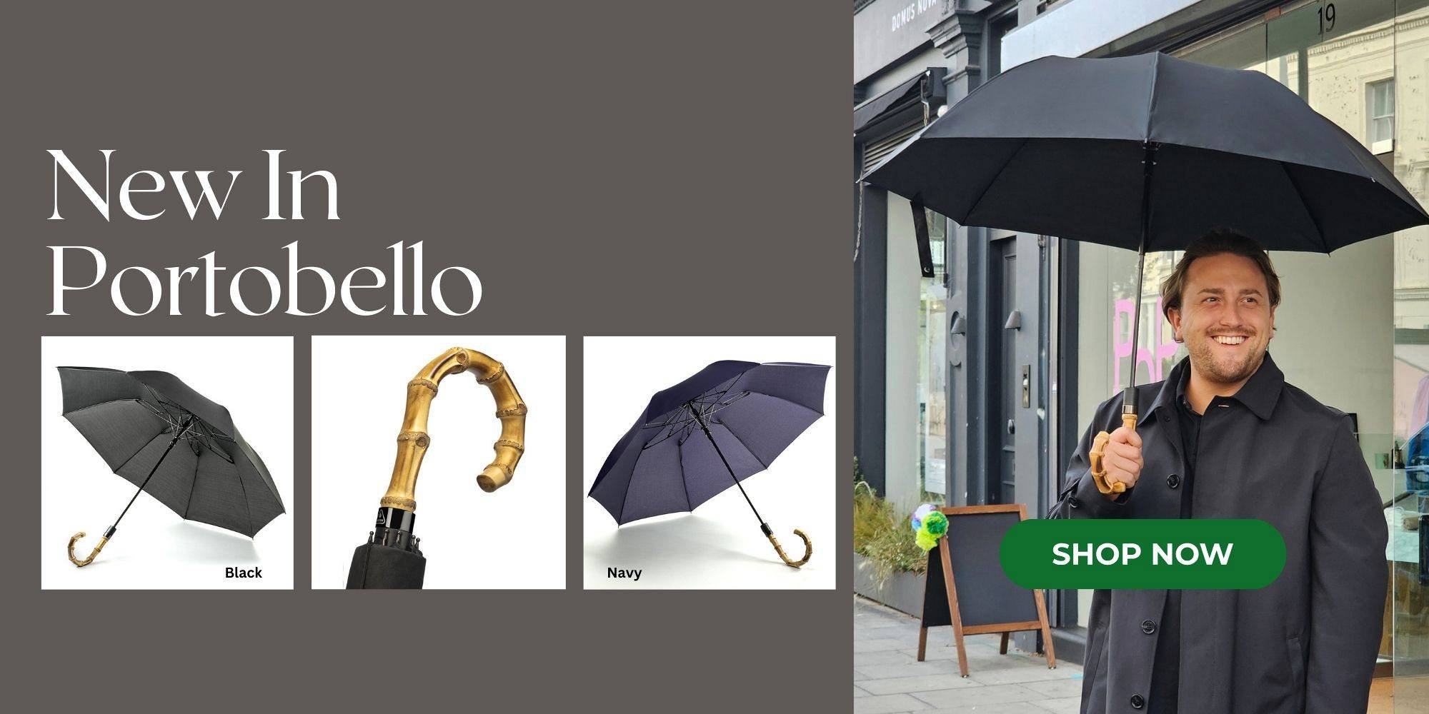 Fulton New Portobello with genuine bamboo handle