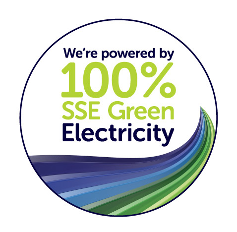 We are powered by 100% SSE Green Electricity