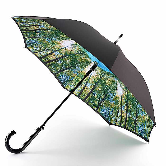 Moschino Printed Umbrella in Black Womens Accessories Umbrellas 