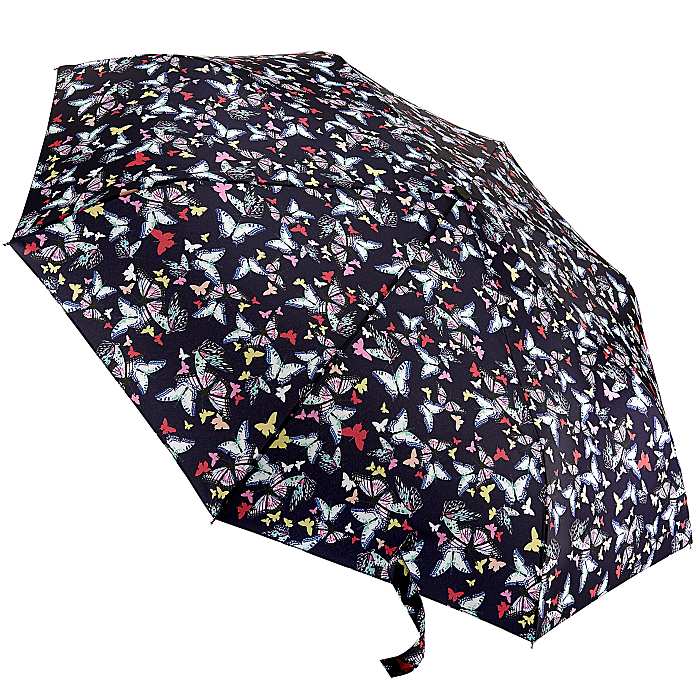 Womens Accessories Umbrellas Fulton Womens Black Minilite Compact Umbrella 