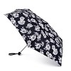 Miniflat Black & White Floral - Main Image - Available from Fulton Umbrellas