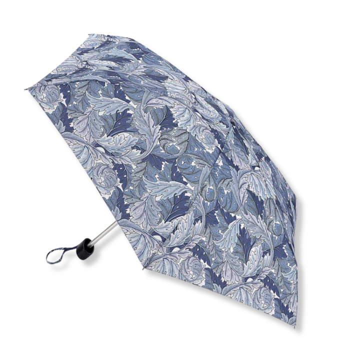 Morris & Co Tiny UV Acanthus Woad  - Available from Fulton Umbrellas