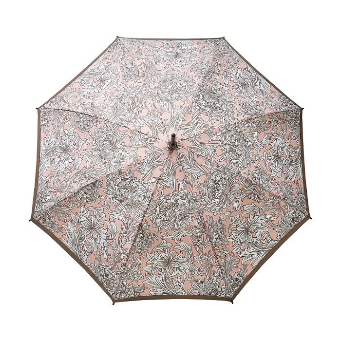 Morris & Co. Kensington UV Cochineal Pink Chrysanthemum  - Available from Fulton Umbrellas