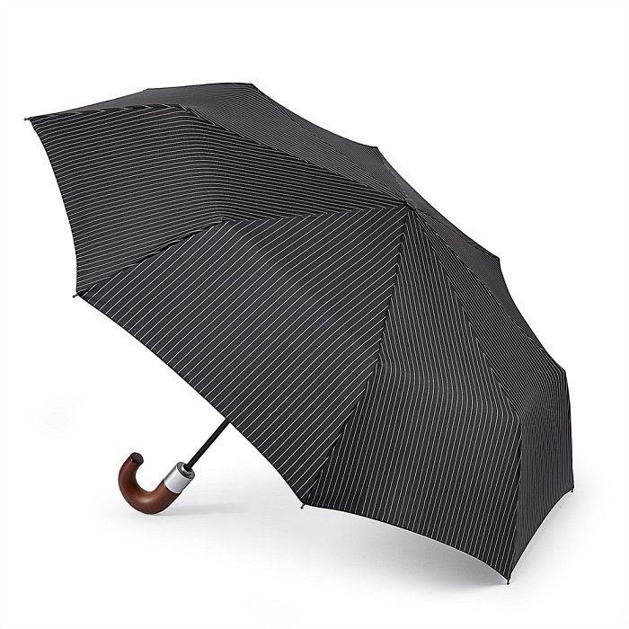 Chelsea City Stripe Black Steel  - Available from Fulton Umbrellas