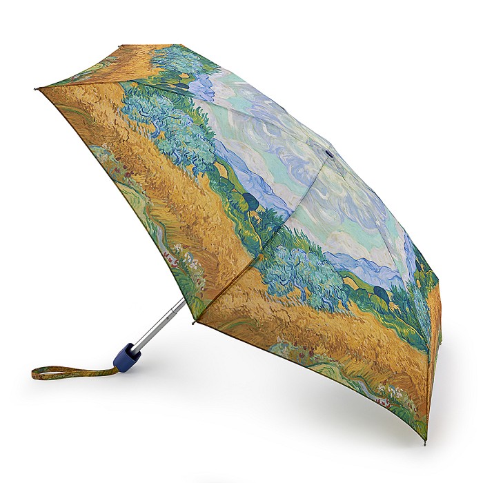 The National Gallery Tiny Wheatfield With Cypresses  - Available from Fulton Umbrellas