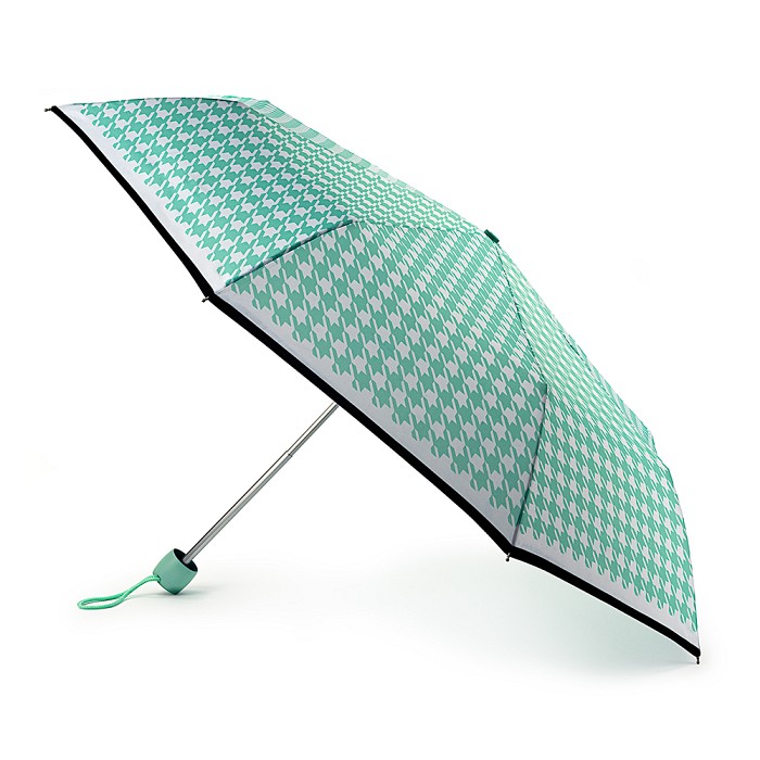 Minilite - Minty Houndstooth  - Available from Fulton Umbrellas