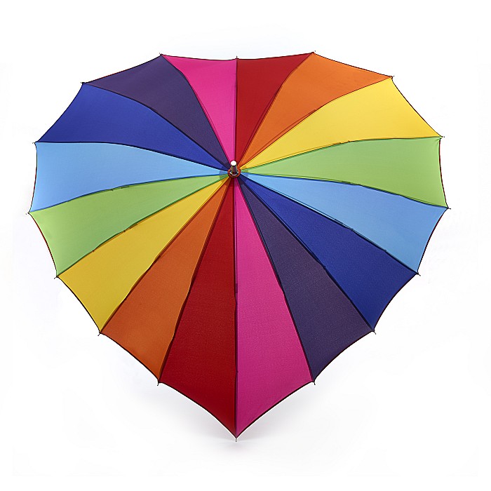 Heart Walker Rainbow  - Available from Fulton Umbrellas