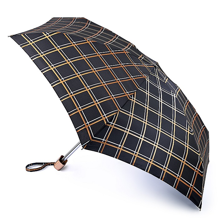 Tiny Golden Check  - Available from Fulton Umbrellas