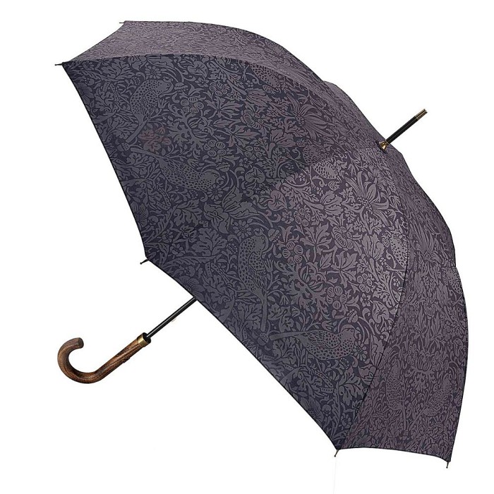Morris & Co Hampstead Strawberry Thief Graphite  - Available from Fulton Umbrellas